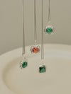 Emerald Garnet Necklace