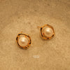 Hazelnut Halo Earrings