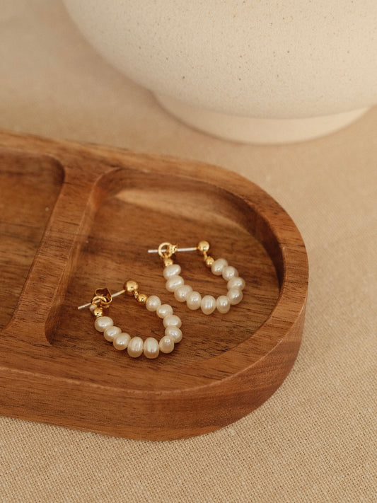 Pearl C Earrings