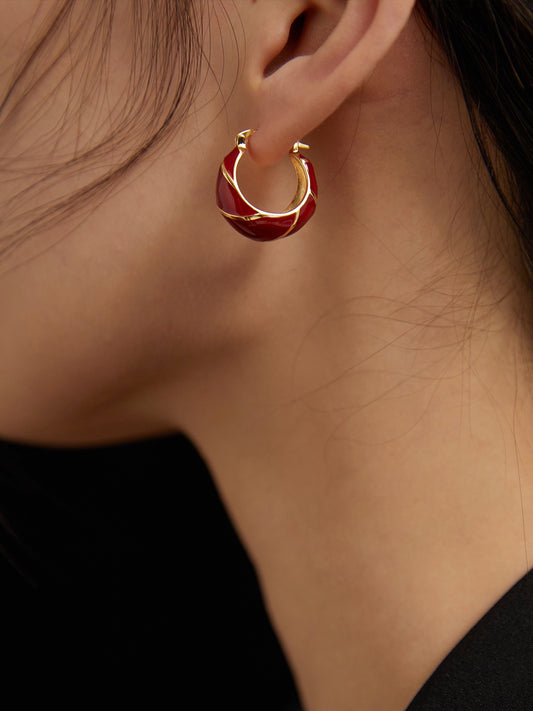 Red Velvet Earrings