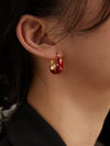 Red Velvet Earrings