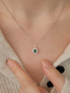 Emerald Garnet Necklace