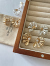 Half Kiku Flower Earrings