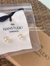 Japanese/Crystal Pearl Earrings