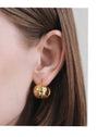 Golden Snitch Flower Earrings